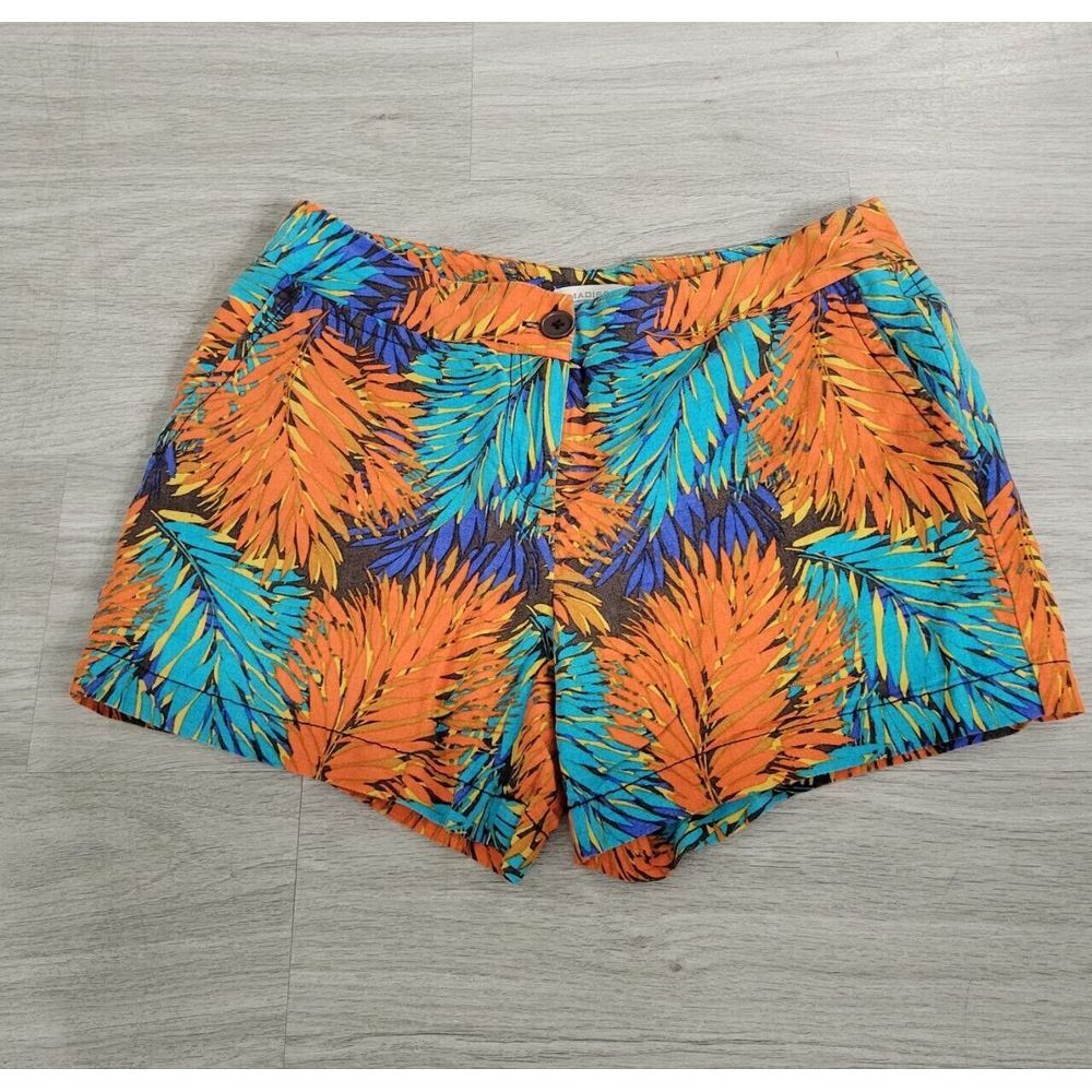 Madison Neon Tropical Shorts Size 6 Small‎